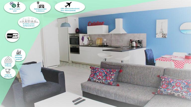 Logement familial tout équipé (1 station de Paris) - B&B Saint-Denis