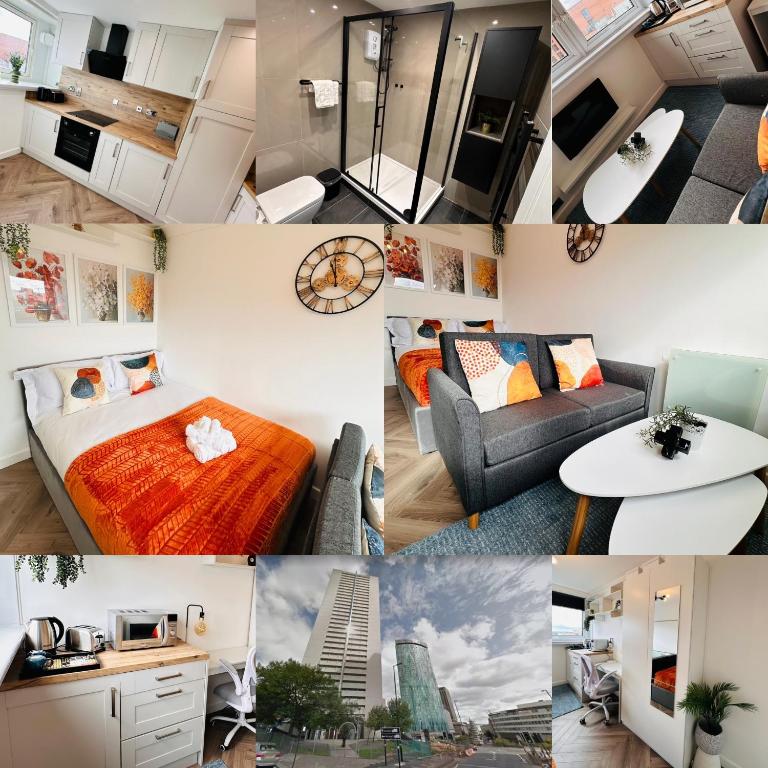 Private Room in Modern Shared Apartment, Each with Kitchenette, Central Birmingham R2 - B&B Birmingham