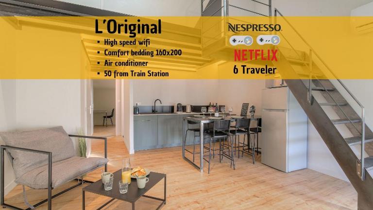 L Original - TravelHome - Free wifi - 6 travelers - B&B Villefranche-sur-Saône