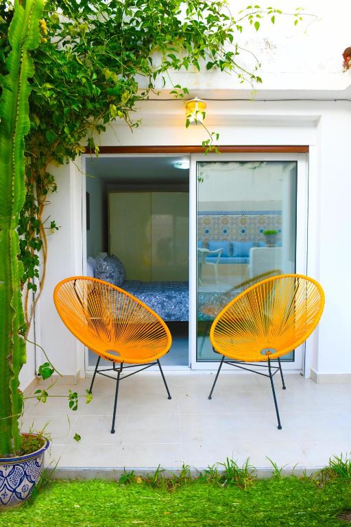 Le patio de CaboNegro - 250m de la plage - 6 couchages - Chambres d'hôtes Cap Negro I