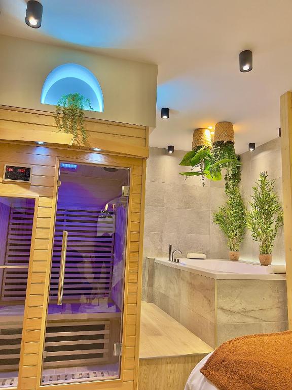 Spa - Sauna privatif centre parking gratuit - Ferienwohnung Troyes
