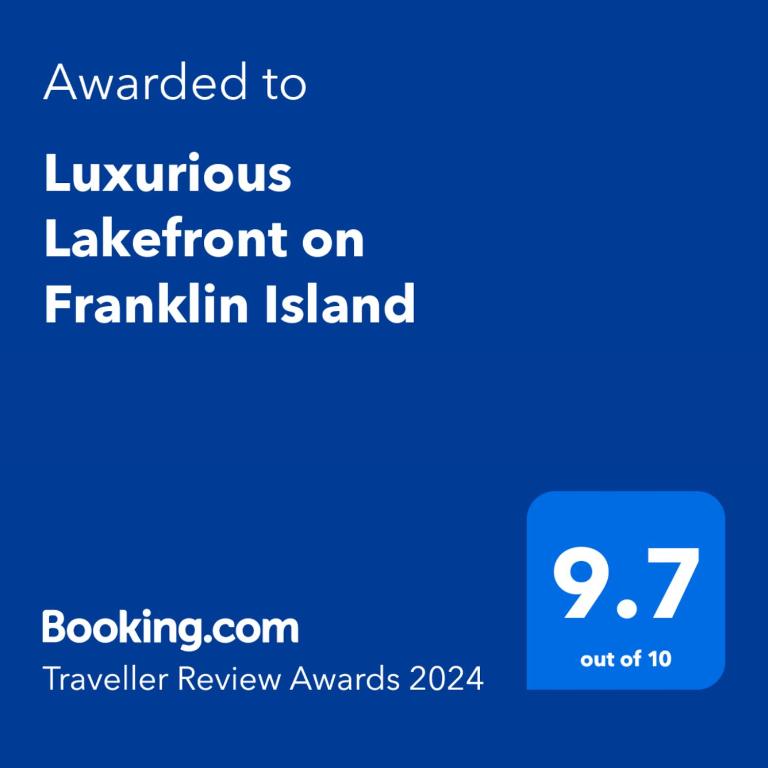 Luxurious Lakefront on Franklin Island - B&B Victor Harbor