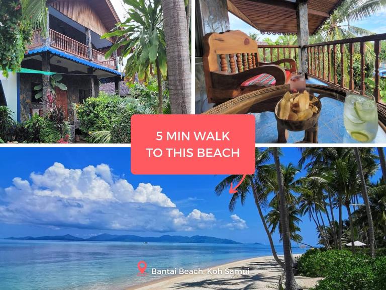 Paradise Escape nr Beach with Balcony, Veranda, Wi-Fi - B&B Mae Nam