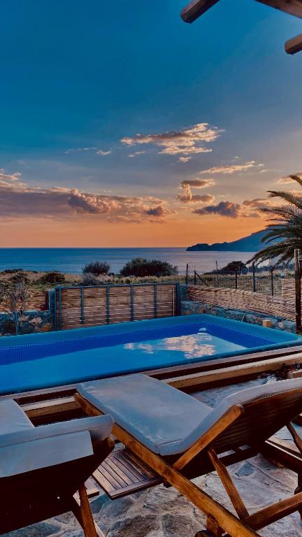 Andromeda Eco Private Villa Pool Tsoutsouros Crete - B&B Tsoútsouros
