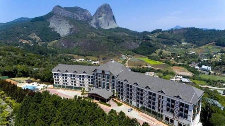 Flat de frente a Pedra Azul, Condomínio Vista Azul - até 6 pessoas, 39m2 - B&B Domingos Martins