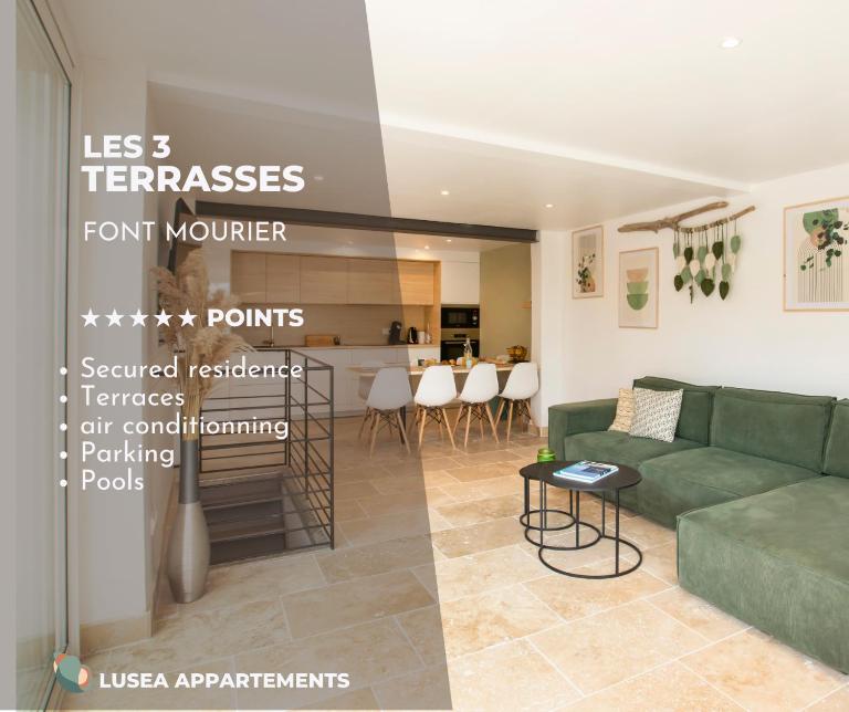 LES 3 TERRASSES, Maison rénovée - piscines - tennis - B&B Gassin