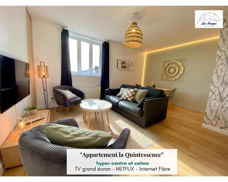 La Quintessence - Spacieux 75m2 - 2Ch - 6 pers - Ascenseur - Au Calme - Ferienwohnung Arras