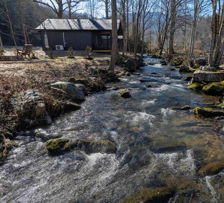 Misty Cove Cabin, Pickleball Court, Creek, WIFI, Mountain Views, No Cleaning Fee - B&B Cosby