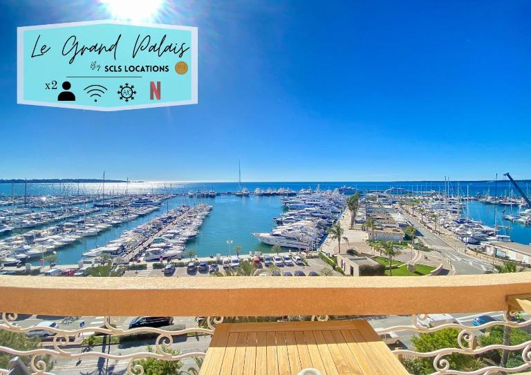 Le Grand Palais SCLS - Clim, Wifi, Vue Mer - B&B Vallauris