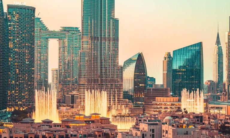 Elite Royal Apartment - Panoramic Full Burj Khalifa, Fountain & Skyline view - Baron - B&B Dubái