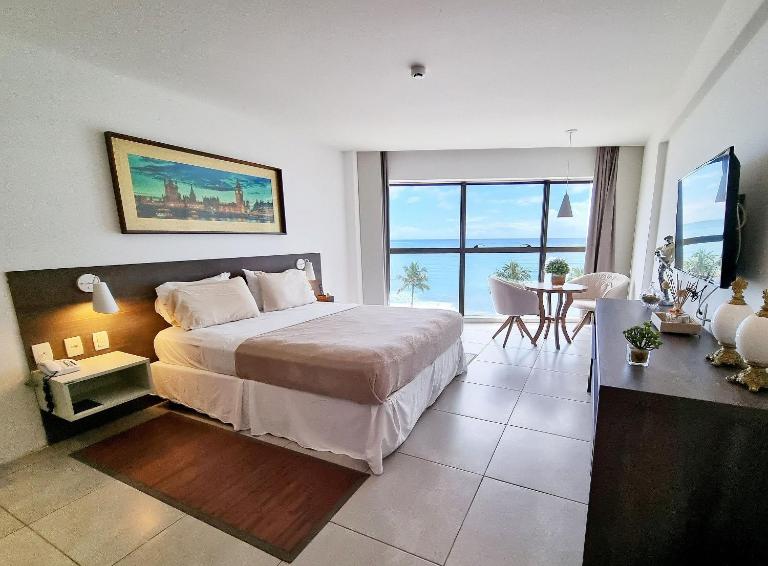 Apê com Vista pro Marzão e limpeza diária - Chambres d'hôtes Maceió