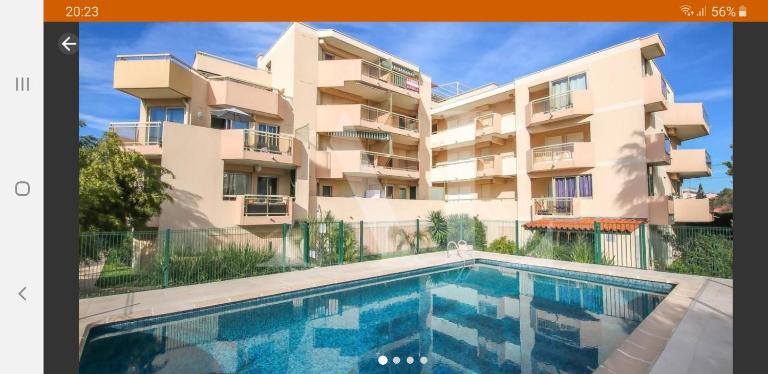Residence , entre Cannes et Antibes plage a pied, gare, piscine, garage privé - Ferienwohnung Golfe-Juan