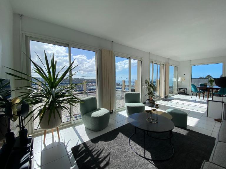 Maison vue mer, port et ville - B&B Fécamp