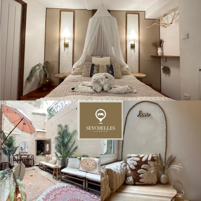 LES SEYCHELLES, T2, Hyper Centre, Cours intérieure - B&B Mâcon