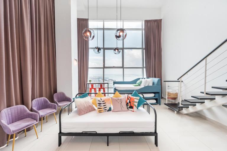 Maritime Seaview 2bedrooms 2Carparks 4-12pax - B&B Jelutong