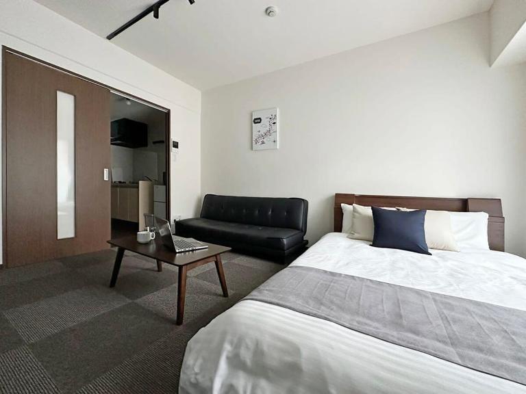 Nagomi by b hotel - 1 Bedroom Apt in City Centre w balcony for 3 Ppl - B&B Hiroshima