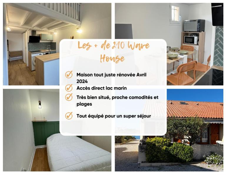 Maisonnette Au bord du lac Marin Port Leucate - B&B Leucate