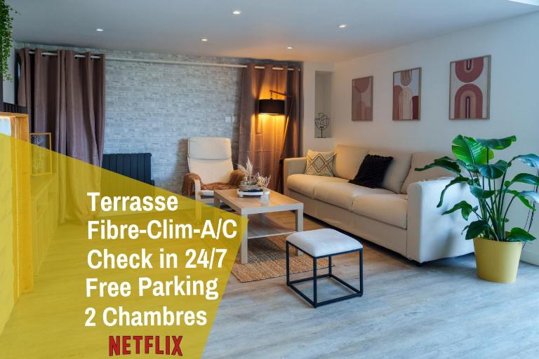 Le Loft D'Oc - Duplex 117m2 - 2 chambres et jardin - Bed and Breakfast Launaguet