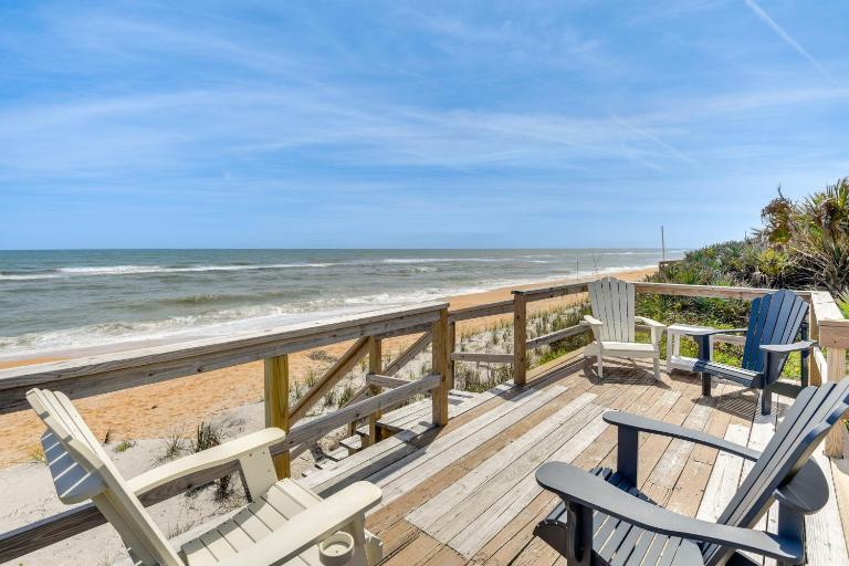 Oceanfront Flagler Beach Home w/ Decks & Gas Grill - B&B Flagler Beach