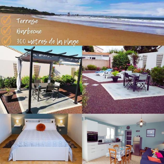 Jolie maison au calme - 300m de la plage - Terrasse - Barbecue - Bed and Breakfast Saint-Michel-Chef-Chef