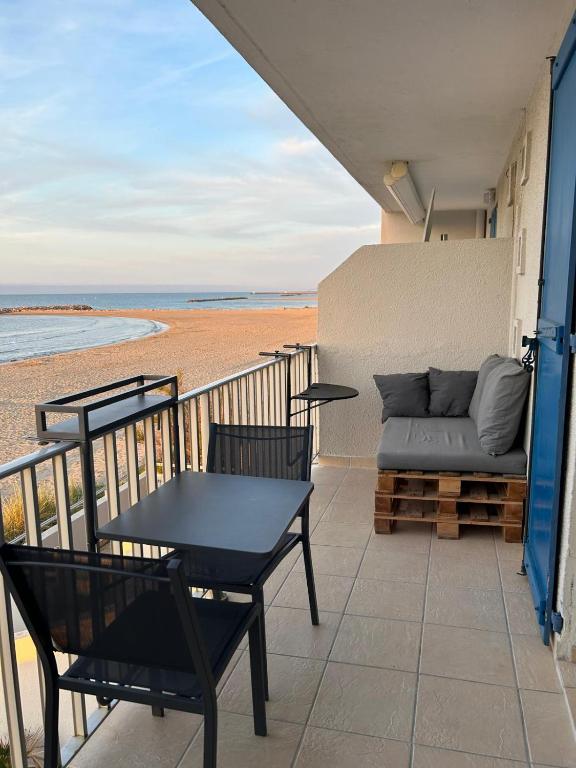 Carnon Plage, 1ère ligne, balcon sur la mer - B&B Carnon-Plage