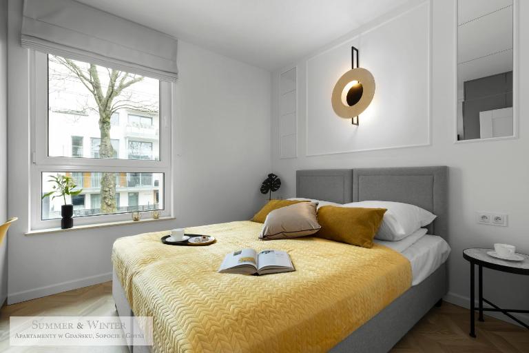 4 stars, Luxury Butterfly & Bike Apartments, Gdynia Orłowo, 6 mieszkań, z oddzielną sypialnią, windą i płatnym parkingiem, blisko drog rowerowych, niedaleko molo, golf, stadnina, adventure park, SUMMERWINTER Brand - B&B Gdynia