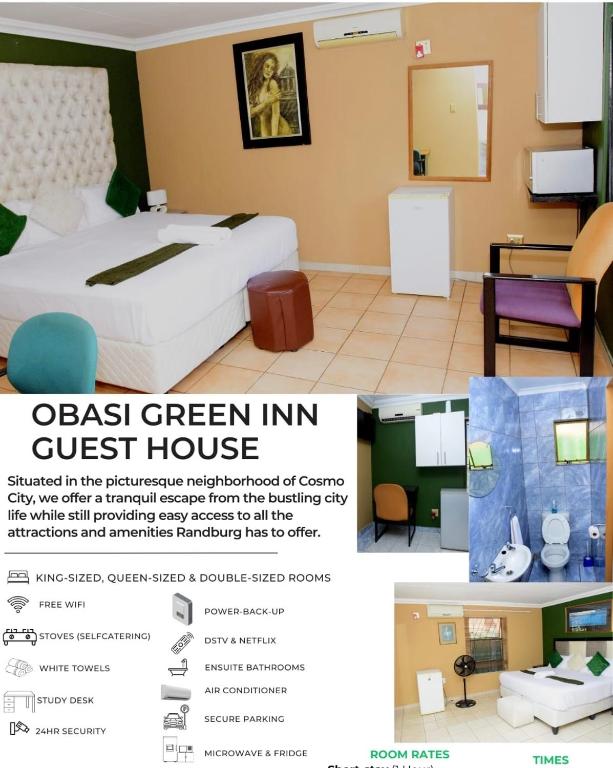Obasi Green Inn Guesthouse - B&B Roodepoort