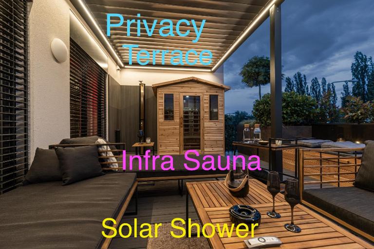 DH Private Flowers Terrace and Sauna Luxury Apartment 2kk, 2x SmartTV-NETFLIX, Free Parking, Gym - Ferienwohnung Brünn