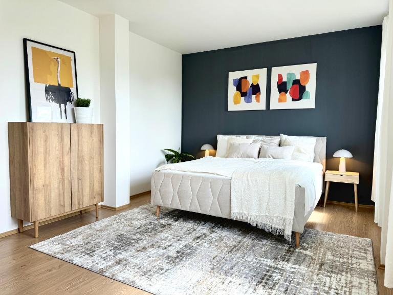96m2 Designer Apartment, FREE Garage Parking - B&B Prague