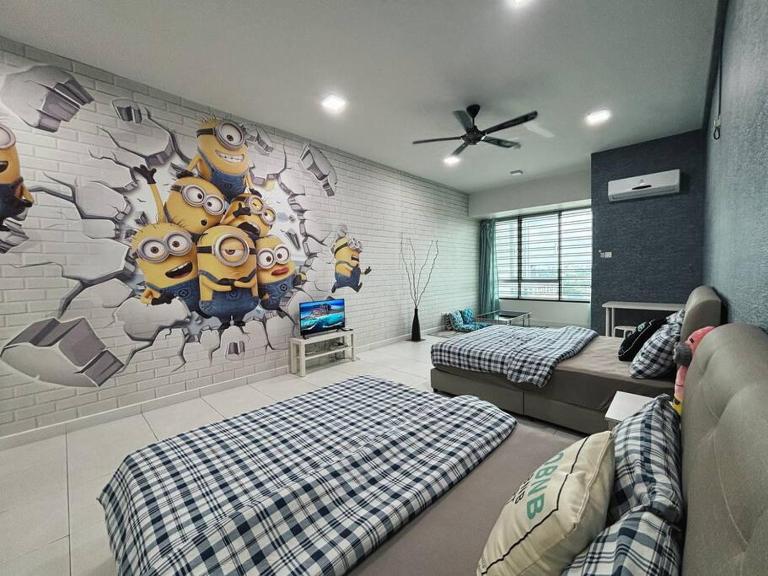 Mount Austin #Akademik Suite Banana Minion Studio 3-4Pax #MSPro - B&B Johor Bahru