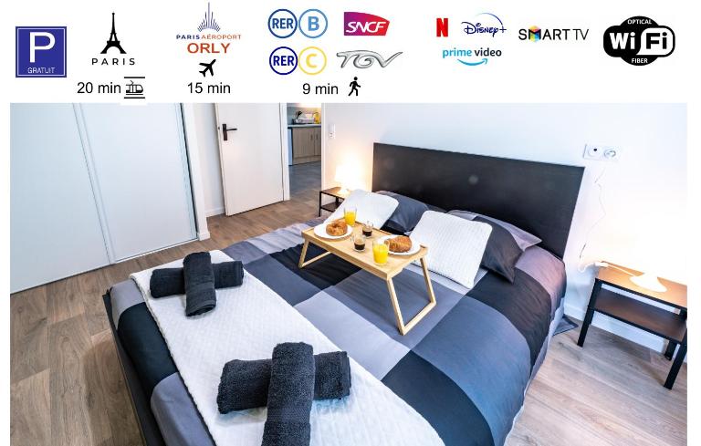 Massy Palaiseau TGV - Rer B&C - Free Parking - B&B Palaiseau