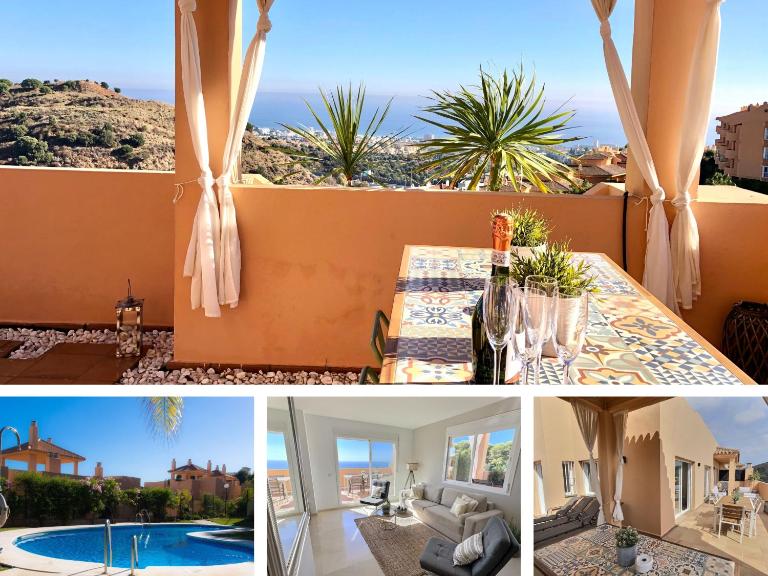 LUXURY ESCAPE - 3BR PENTHOUSE, Breathtaking Views, Pool, in the heart of Costa del Sol! - B&B Sitio de Calahonda