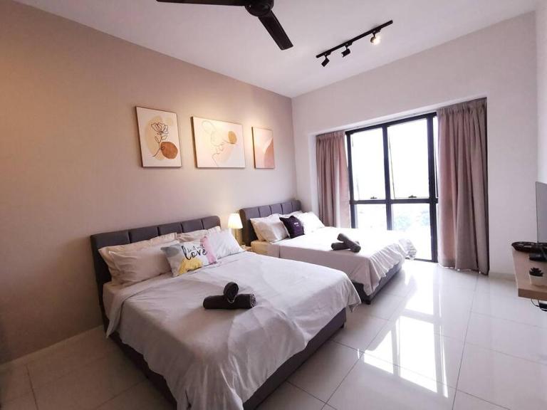 E 2-4pax Studio Near SunwayPyramid 100Mbps Wifi - Ferienwohnung Petaling Jaya
