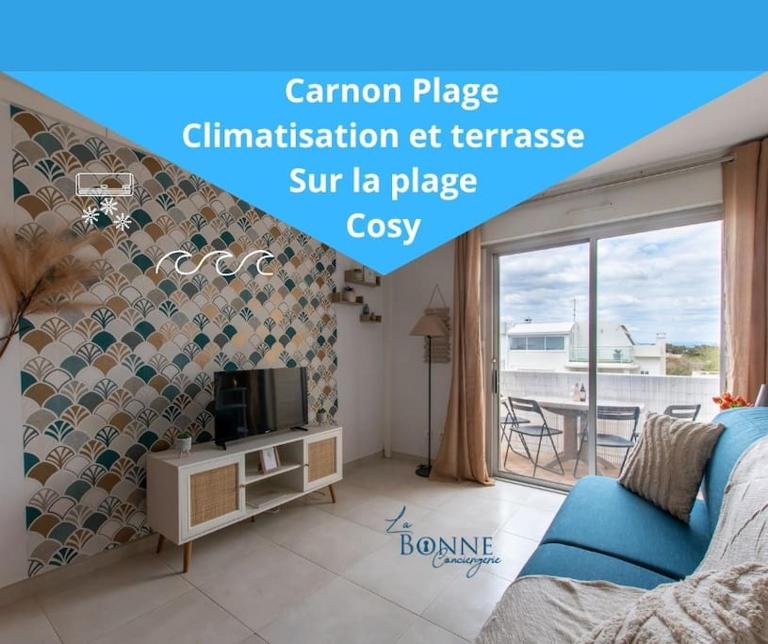 Studio Pampa Plage Terrasse Beau volume Pied dans l'eau - Ferienwohnung Mauguio