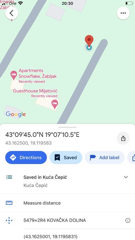 Kuća Čepić - B&B Zabljak
