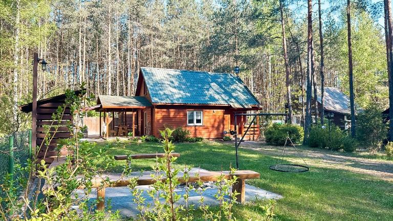 Chata przy lesie - sauna i balia - B&B Łuka