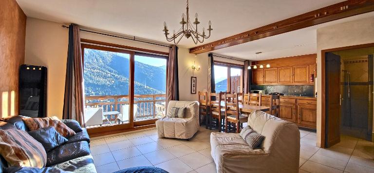 6 personnes, vue, domaine Alpes d'Huez Vaujany - B&B Vaujany