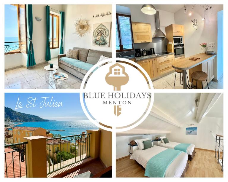 Le St Julien Terrasse vue mer exceptionnelle - B&B Mentone