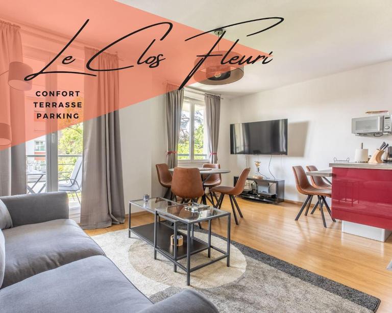 Le Clos Fleuri F3 Terrasse & Garage - Chambres d'hôtes Clermont-Ferrand