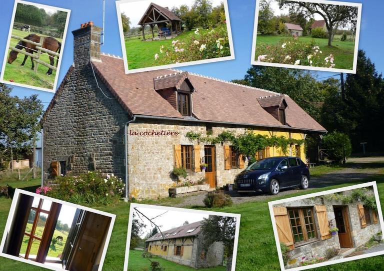 Gîte : La Cochetière : ancienne ferme 18éme - Ferienwohnung Le Grais