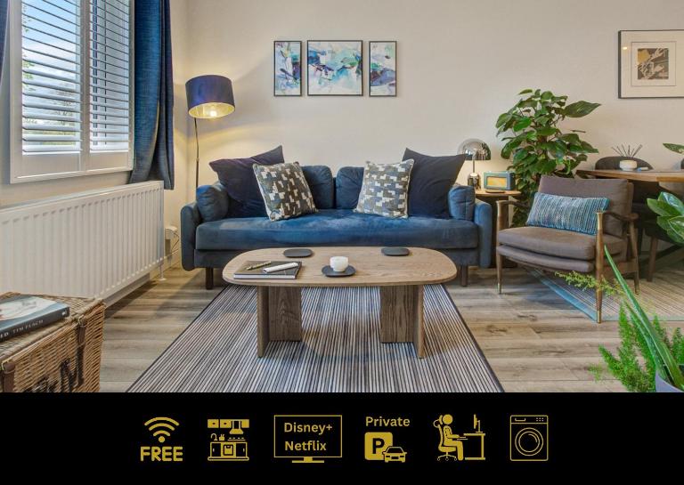 Stylish, business traveller friendly apartment, with free parking and Netflix - B&B Farnborough