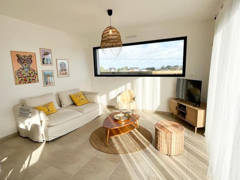 Villa Molène vue mer et jacuzzi - plage à 500 m - Ferienwohnung Tréveneuc