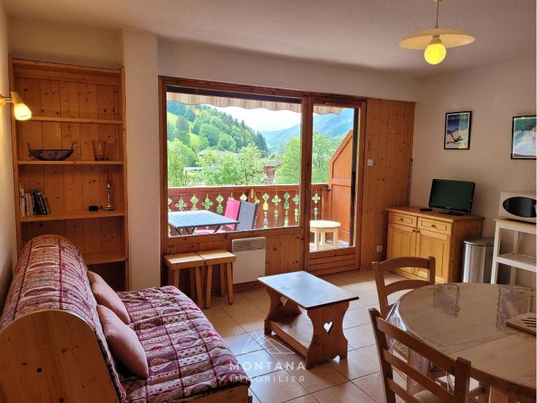 Bel appartement 4 pers. avec balcon et garage au Grand-Bornand - FR-1-458-189 - Ferienwohnung Le Grand-Bornand