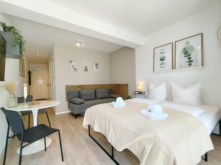 UniverCity Apartment für bis zu 4, Terrasse, Grill - B&B Erlangen