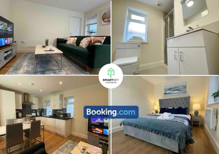 Modern 1 bedroom flat with free parking - Ferienwohnung Woking