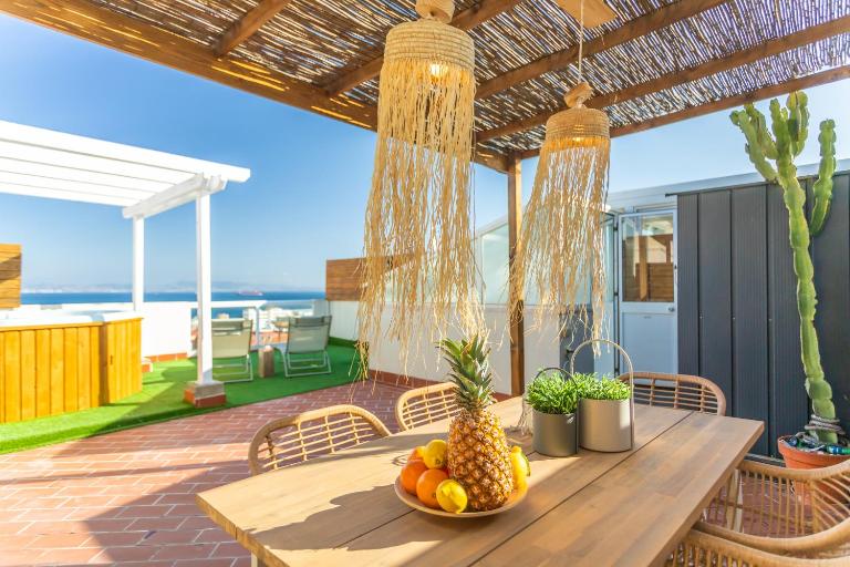 Terrace with panoramic views on Sea & Africa - B&B Tarifa