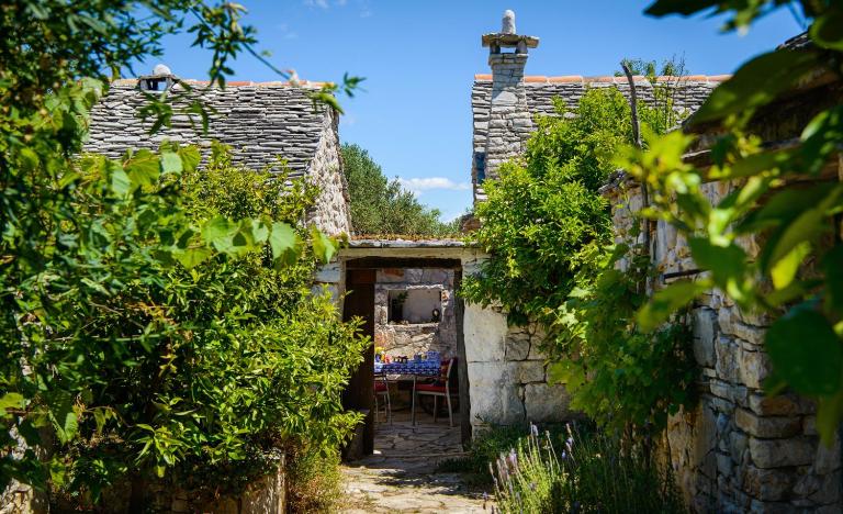 Romantic stone house and yard near stunning beach - Bed and Breakfast Veliki Drvenik