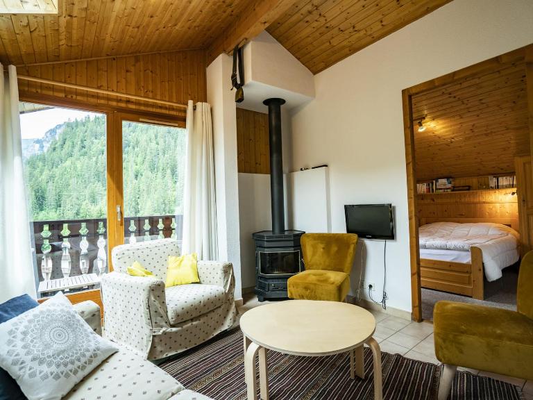 Appartement Châtel 4 pièces, 6 pers. avec balcon, garage, wifi - FR-1-676-160 - B&B Châtel