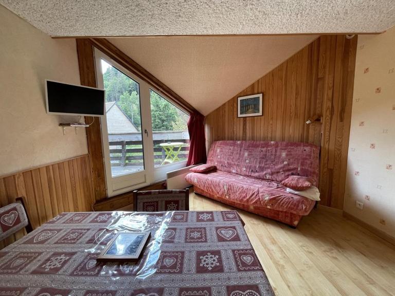 Studio 4 pers. avec balcon et casier à skis, au pied des pistes - FR-1-787-45 - Ferienwohnung Laveissière