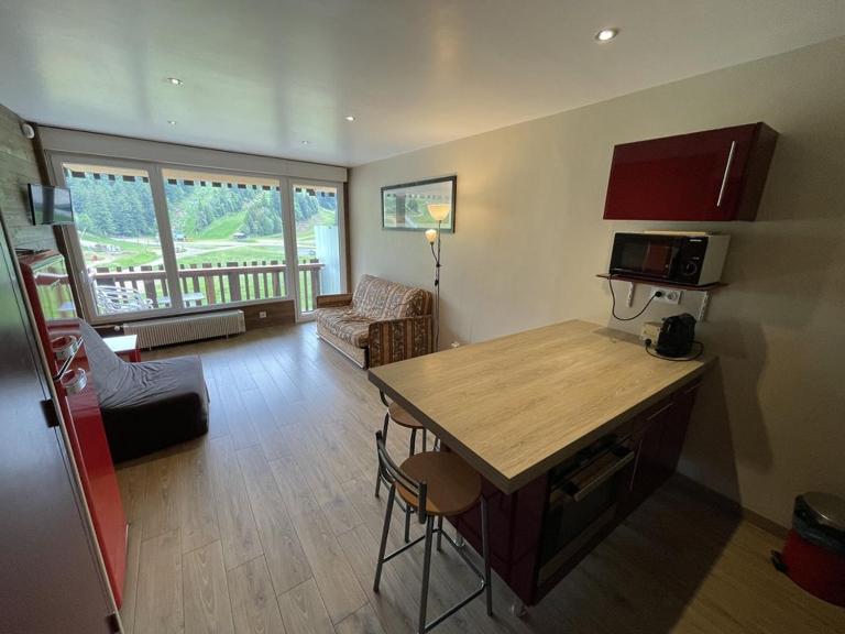 Studio avec balcon, cuisine équipée et Wi-Fi au Lioran - FR-1-787-70 - B&B Laveissière
